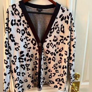 Ann Taylor Leopard Print Cardigan